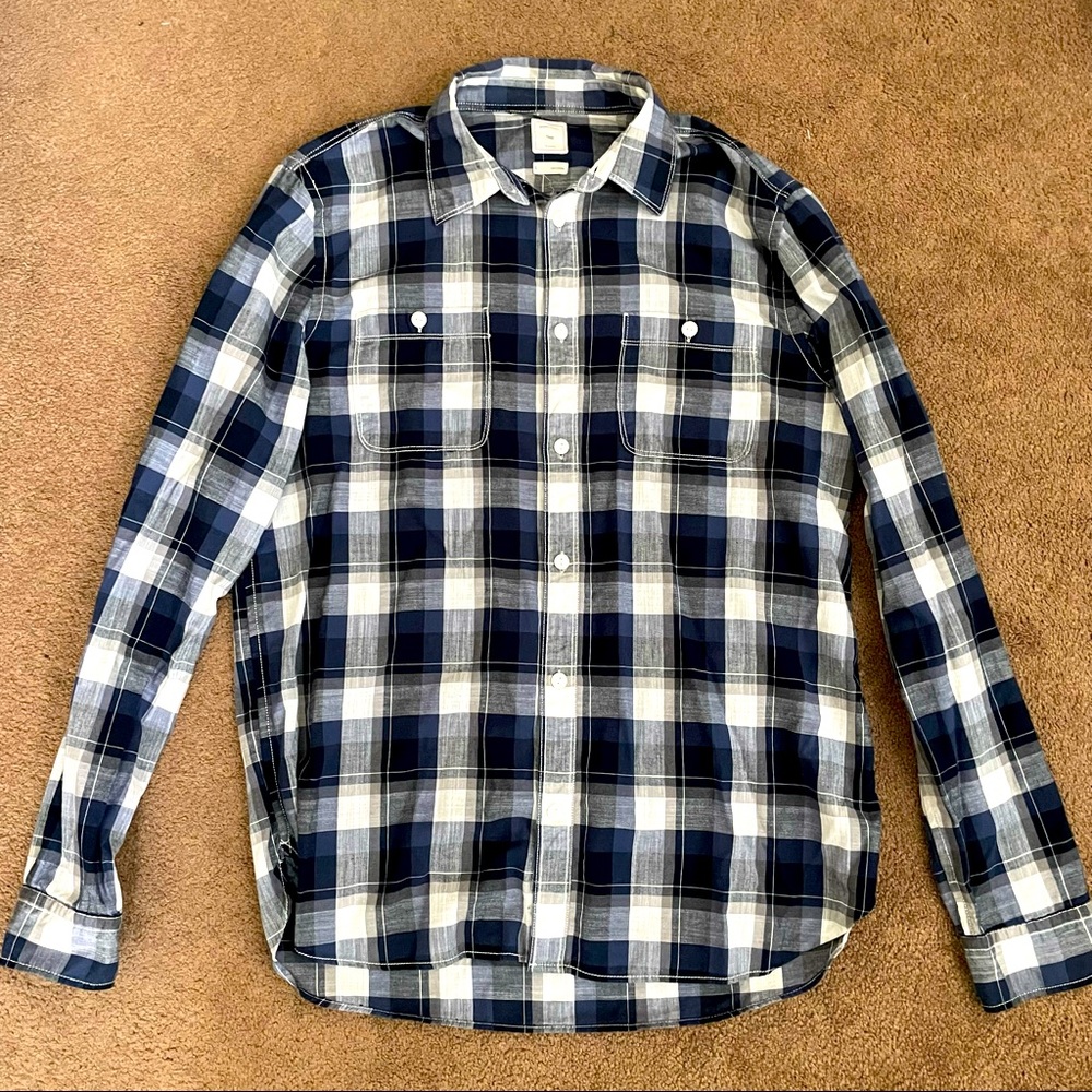 Mens Gap Long Sleeve Button Down Western Style Shirt Large